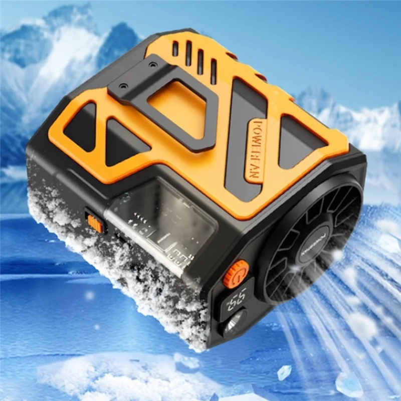 A05G-ポータブルネックファン - 韓国スタイル、USB充電、デジタルディスプレイ付き静音動作、屋外用ミニウエストファン