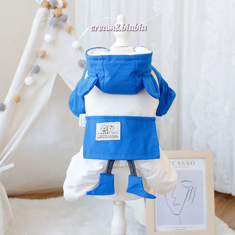 Dog Pet Clothing Jumpsuits Outdoor Jacket for Dogs Clothes Cat Small Cute Winter Waem Velvet Fashion Boy Yorkshire Accessories image 4