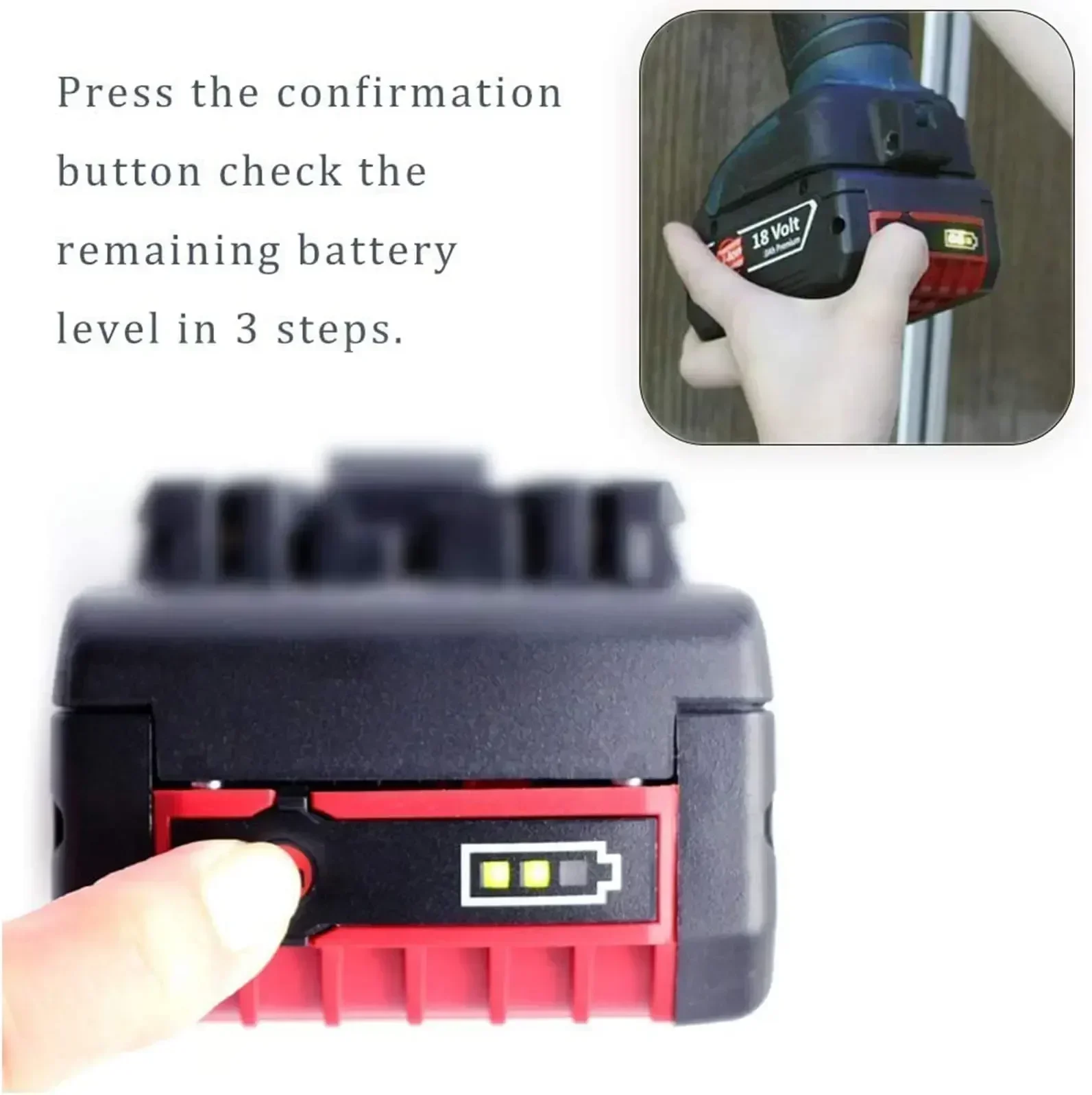 NEW For BOSCH Authentic 18V 6.0AH LITHIUM-ION BATTERY GBA 18V 6.0 AH 18V Professional GBA GSR GSB BAT618 BAT609 w/Fuel Guage