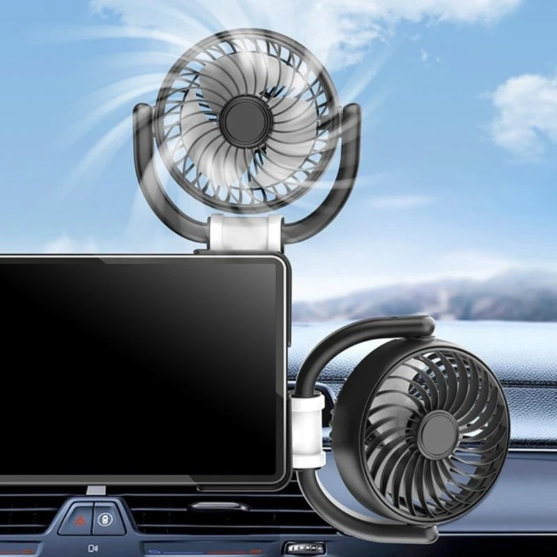 

A2BF Vehicle Interior Ventilation Cooling Fan with Adjustable Speed & Quiet Operation