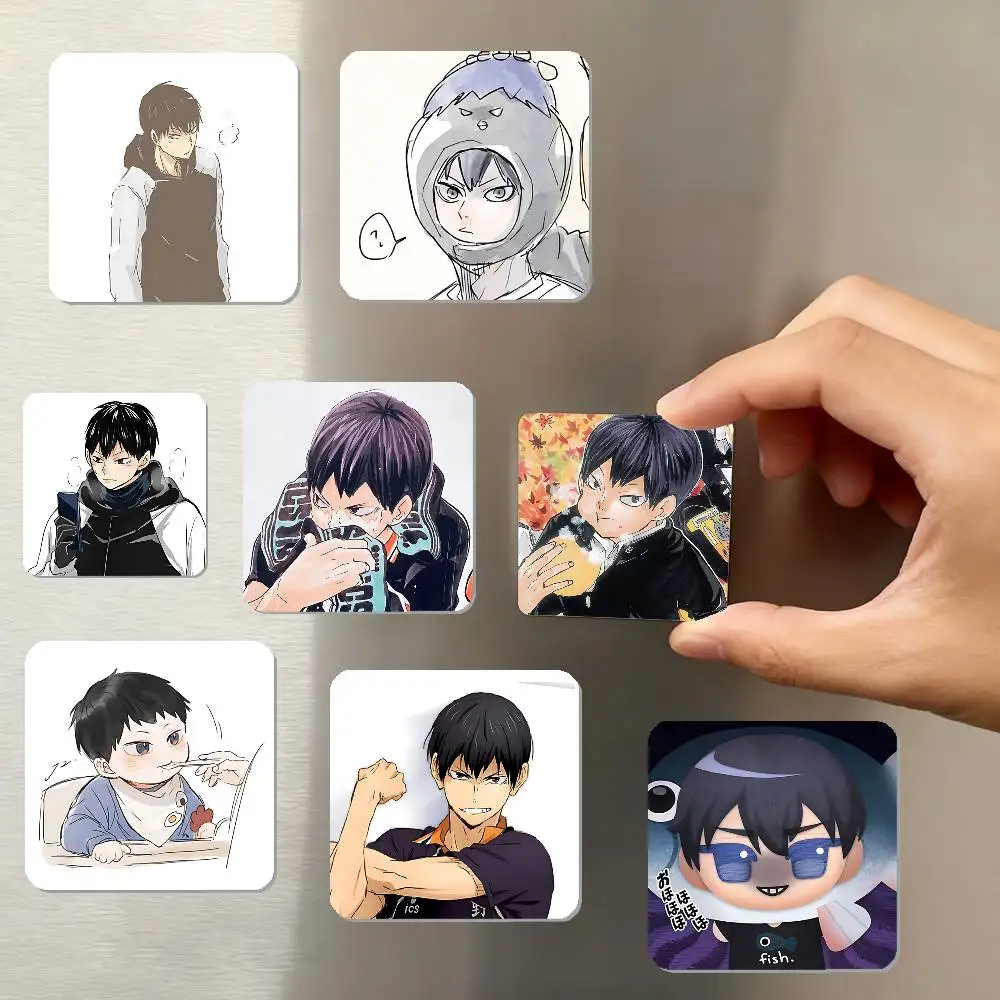 K-kageyama Tobio-cute Refrigerator Magnet Square Stickers - Can Be Used To Personalize Home Decoration And Are Ideal Keepsakes