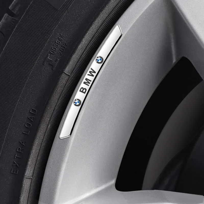 الألومنيوم سيارة محور عجلات شارة الإطارات حافة ملصقات اكسسوارات الديكور لسيارات BMW X1 X3 X4 X5 X7 X2 X6 F40 F10 G30 G20 G05 G07 E90 #6