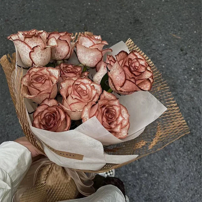 Carta da imballaggio per fiori a nido d'ape, involucro ammortizzante Materiale da imballaggio ecologico Avvolgimento protettivo Ideale per l'imballaggio di regali