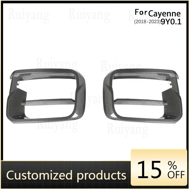 

Высокое качество и надежность для Cayenne 9Y0.1 9YA.1 E3 2018-2023 года, обновление в стиле турбо, передний бампер Techart, крышка рамы, решетка, рамка