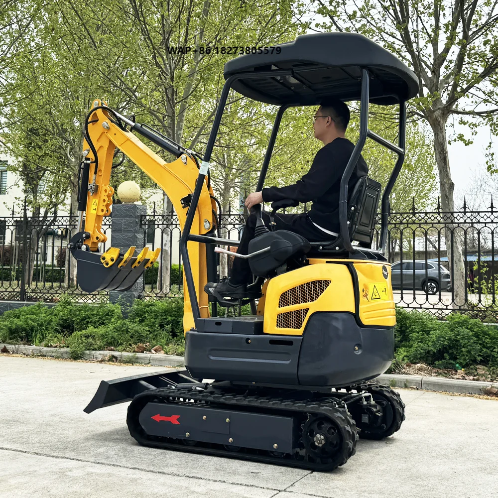 Fast Delivery 1.8 Ton Multifunction Mini Excavator Hammer Auger Drill for Agriculture Construction Earth-moving