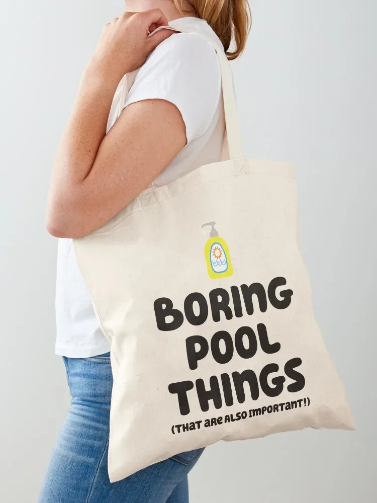 Boring things for the Pool - they're also important! Tote Bag tote bag women woman shopping bag