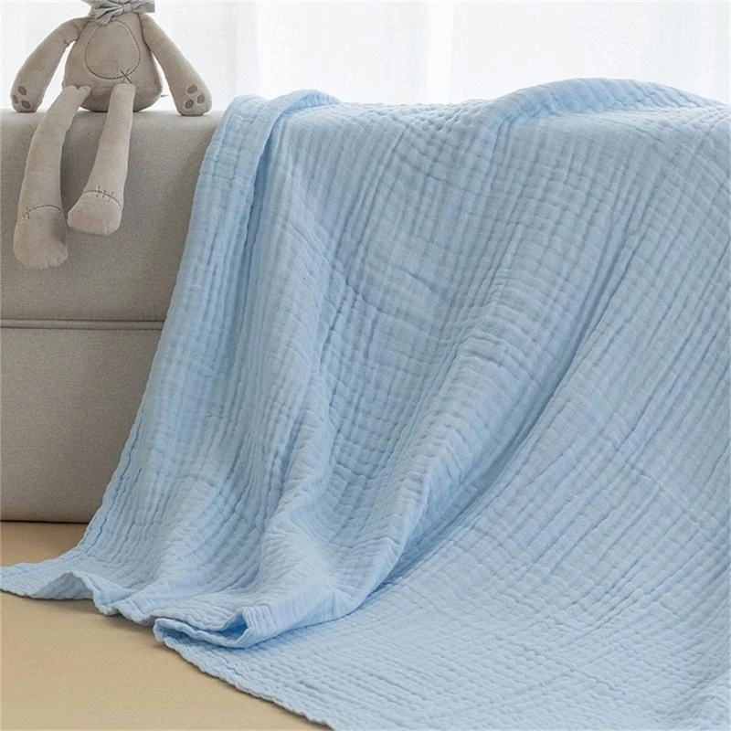 

Cotton Gauze Baby Blankets Infant Soft Throw SwaddleWrap Towel 41x41inch 4XBC