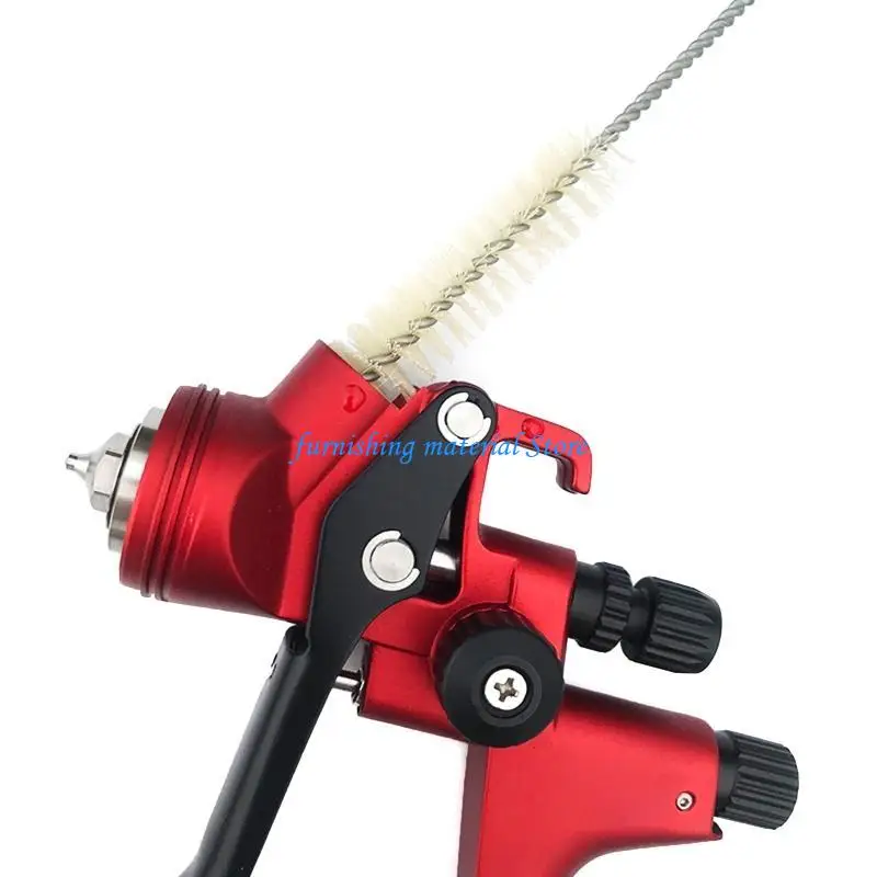 Y5GD 17x البخاخة رذاذ تنظيف أداة إصلاح الفولاذ المقاوم للصدأ إبرة فرشاة مجموعة لتنظيف الفوهات بنادق الرش معدات الوشم #6