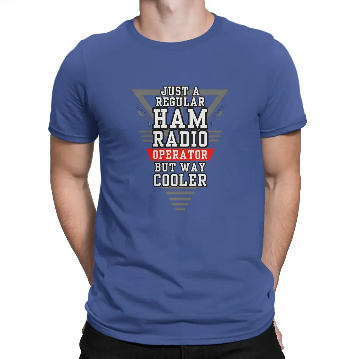 Ham Radio Operator Men's TShirt Cool Amateur Distinctive T Shirt Original Streetwear Hipster Wrestling Fabric Royal Rumble short