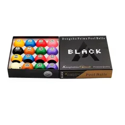 Black Color 57.2MM Marblized Billiard Pool ball set 2-1/4inch 16x