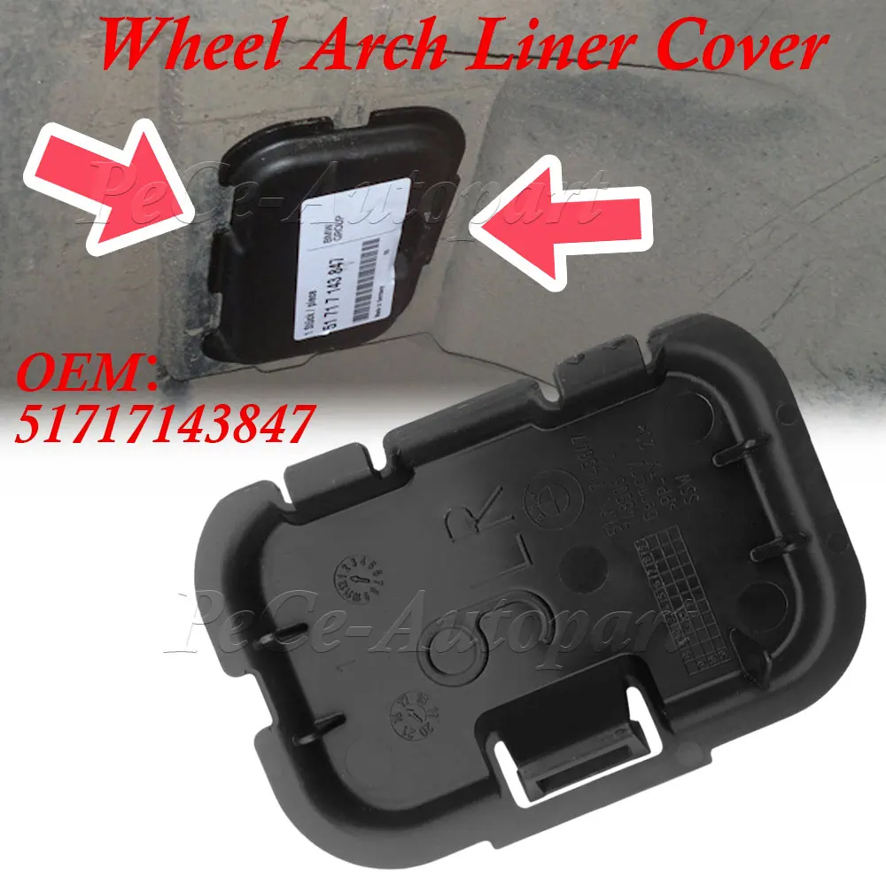 51717143847 Wheel Arch Liner Access Cover For BMW 3 Series E90 E91 Fender Liner Cover Front Wheel Arch Guard Repair Cover