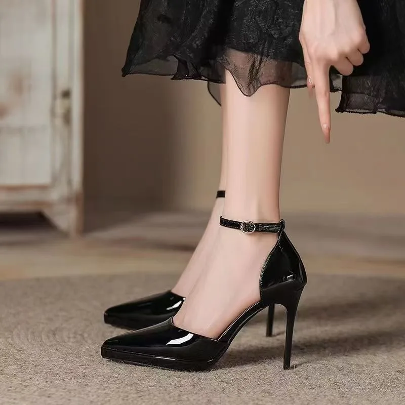 

Женские сандалии, повседневная модная обувь на высоком каблуке, удобная элегантная простая женская обувь на шпильке Sandalias Mujer Zapatos Mujer