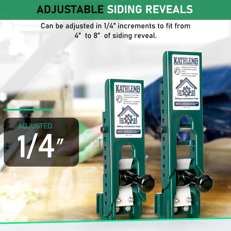 2Pcs Siding Tools Gecko Adjustable Fiber Cement Siding Tool Gecko Gauge Woodworking Installation Tools Home Exter Construction