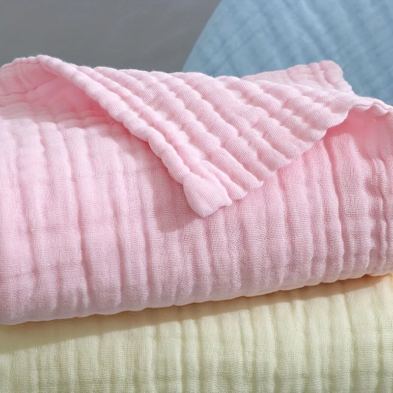 6 Layers Bamboo Cotton Baby Receiving Blanket Infant Kids Swaddle Wrap Blanket Sleeping Warm Quilt Bed Cover Muslin Baby Blanket