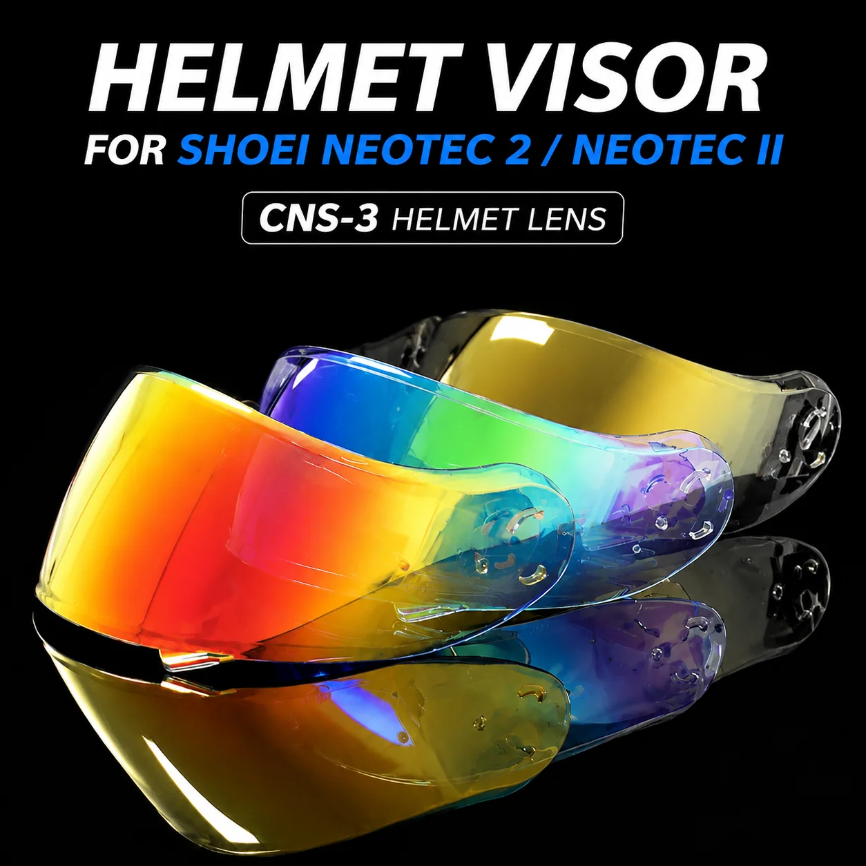 Helmet Visor Lens For Shoei Neotec II Neotec 2 CNS-3 Clear Shield Replacement Motorcycle Helmet Accessories