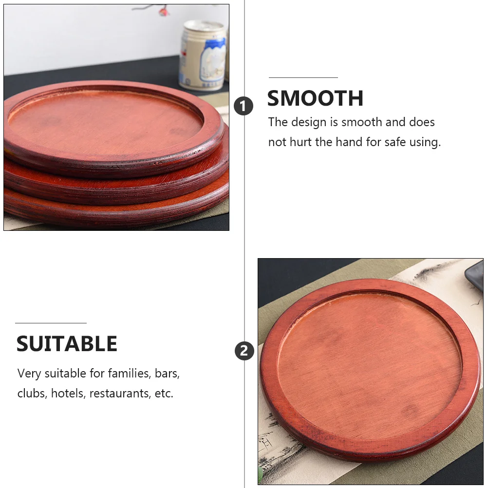 

Insulated Wooden Pot Mat Heat Resistant Tray Thickened Stone Casserole Holder Family Use Smooth Edge Non-Slip