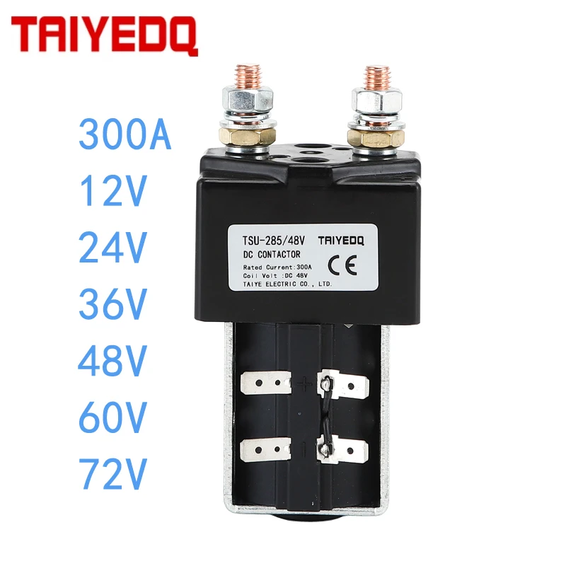 300A Contactor 12VDC 24V 36V 48V 60V 72V Use For Engineering Machinery Battery Car Electric Forklift  DC Contactor