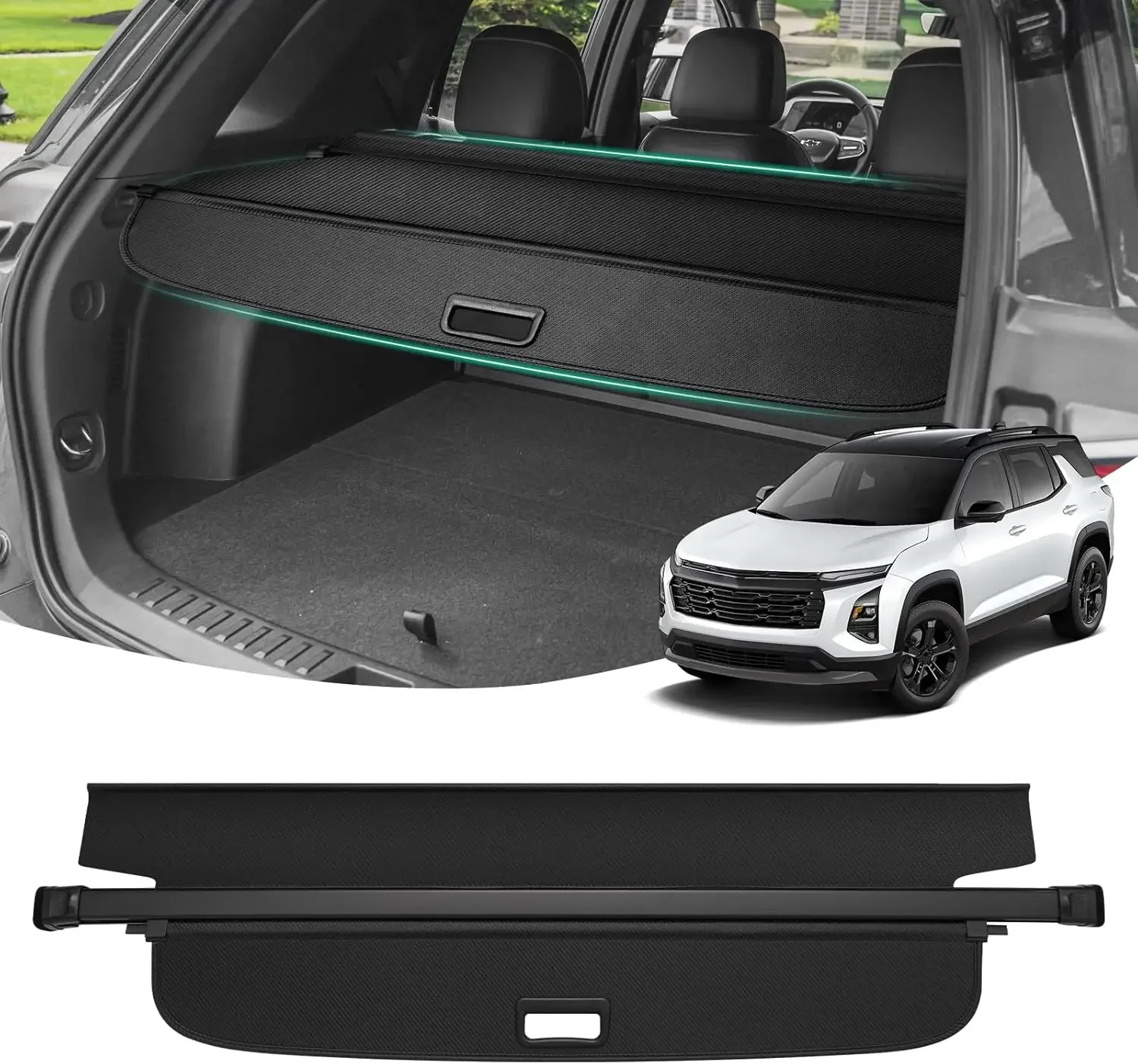 

Cargo Cover for 2025 2026 Chevy Chevrolet Equinox/GMC Terrain Accessories Trunk Cover Retractable Trunk Shielding Shade Cargo