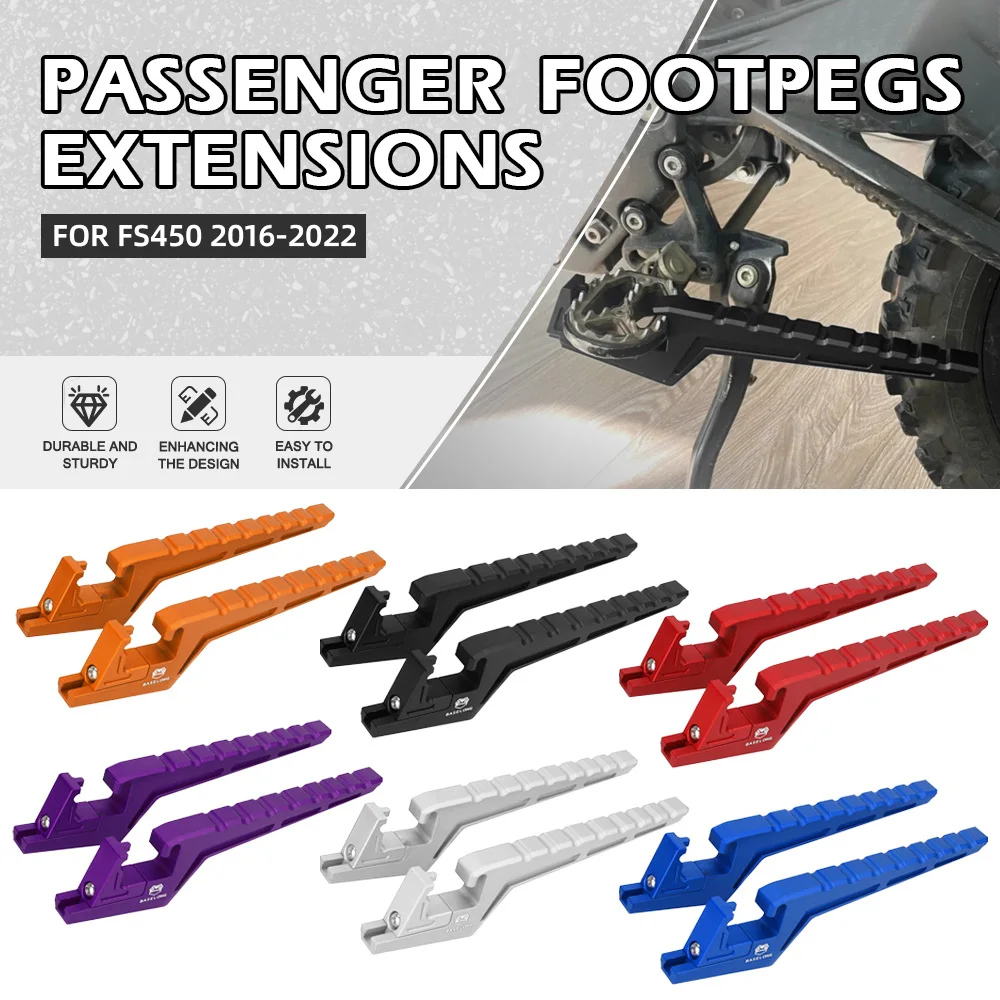 

For Husqvarna FS 450 2016-2017-2018-2019-2020-2021-2022 Motorcycle Accessories Aluminium Foot Peg Passenger Footpegs Extensions