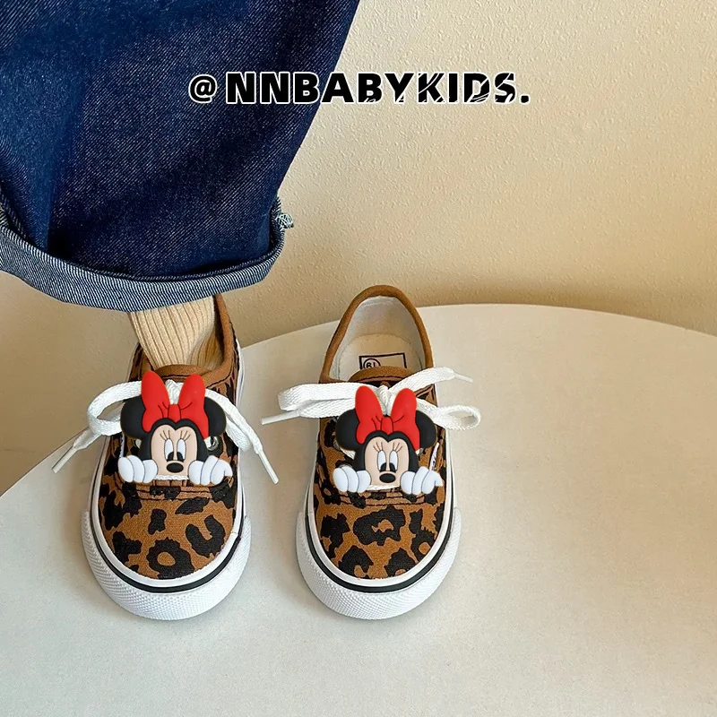 

Детские кроссовки Minnie Baby First Walkers Disney для мальчиков и девочек, повседневная обувь для малышей, детские кеды, летние новые кеды с Микки Маусом