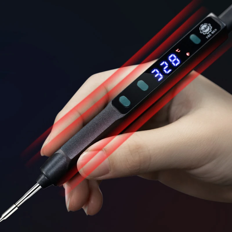 Portable USB Soldering Iron LCD digital display Soldering Stations Professional 2S Fast Heating Rework Station BGA Repair Tools