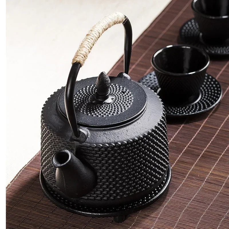 Cast Iron Teapot, Water Boiling Kettle, Healthy No Coating, Household Tea Making Pot, Teaware, Japanese Tetsubin, Iron Bottle