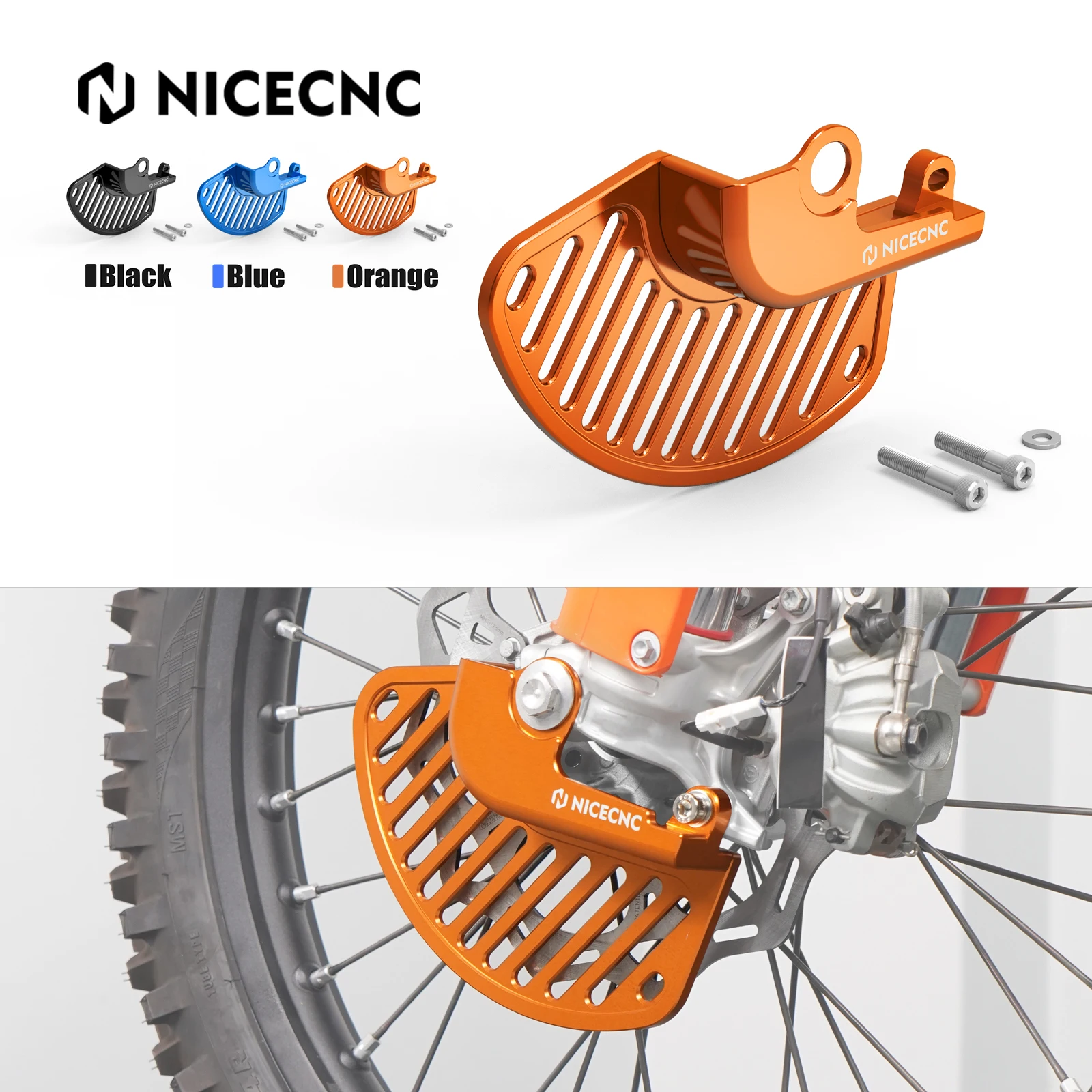 

For 2025 2024 KTM EXC 300 6D TPI XCW XCFW EXCF 500 450 400 350 300 250 200 150 125 SX XC SXF XCF Front Brake Disc Guard Cover