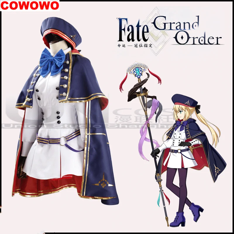 COWOWO Fgo Caster Altria Pendragon أزياء تنكرية كوس لعبة أنيمي زي حفلة الهالوين لعب دور الملابس الملابس