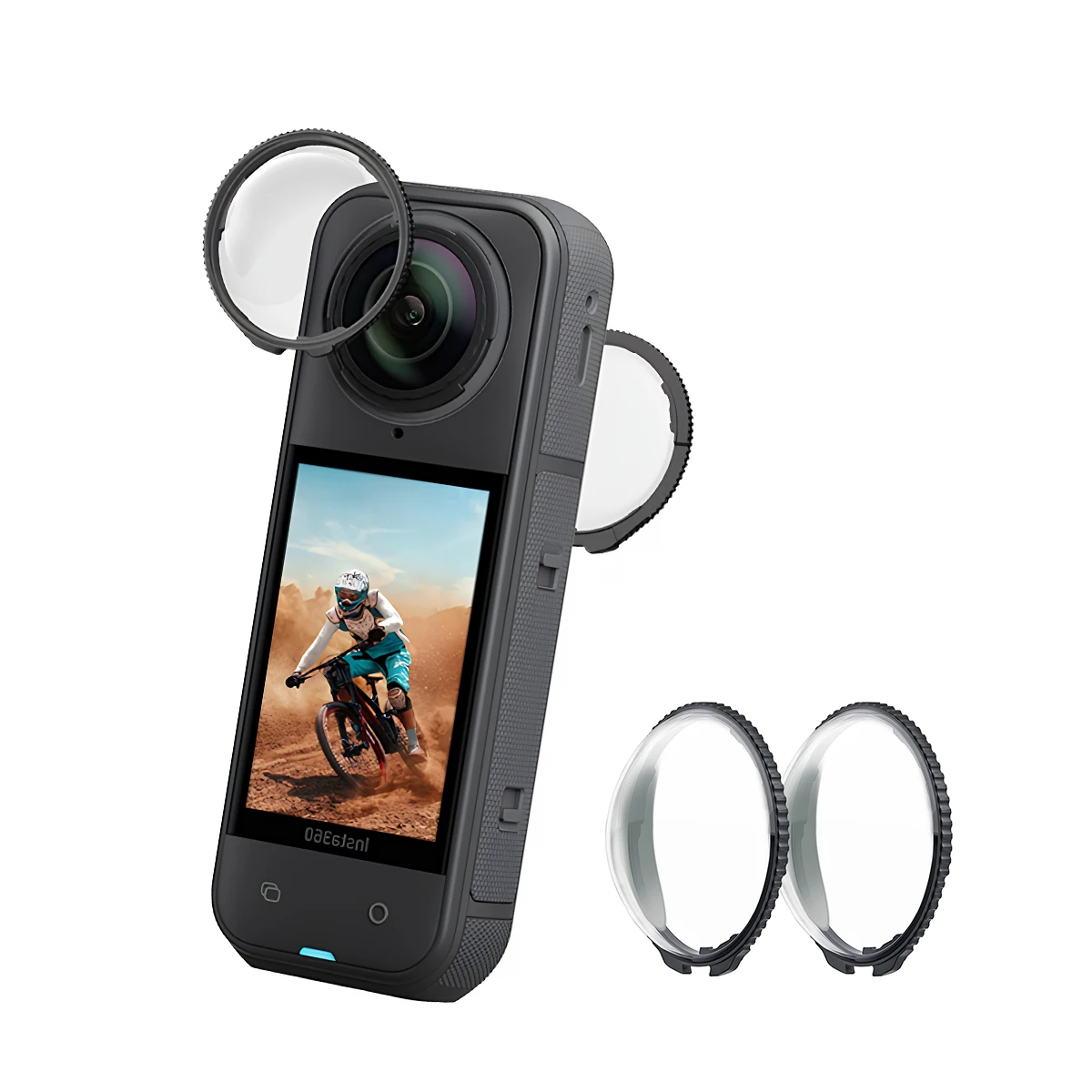 Dual Lens UV Filter for Insta360 ONE X5/X4/X3/X2，Scratch & Water Resistant，Easy Installation, Clear Protection