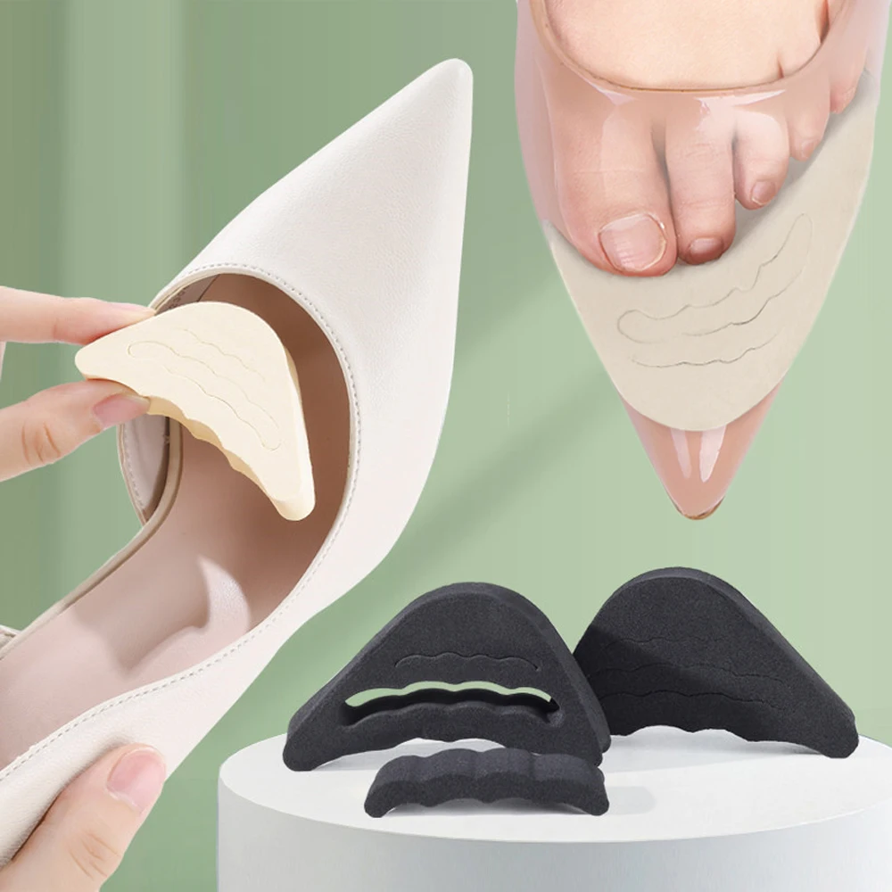 

Forefoot Half Yard Insoles for Shoes Women High Heels Round Toe Plug Insert Anti-Pain Foot Pads for Shoes Adjust Size Filler