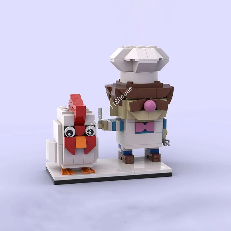 

200 шт. MOC шведский шеф-повар макуер Brickheadz строительные блоки строительные блоки пластиковые развивающие творческие рождественские игрушки в подарок