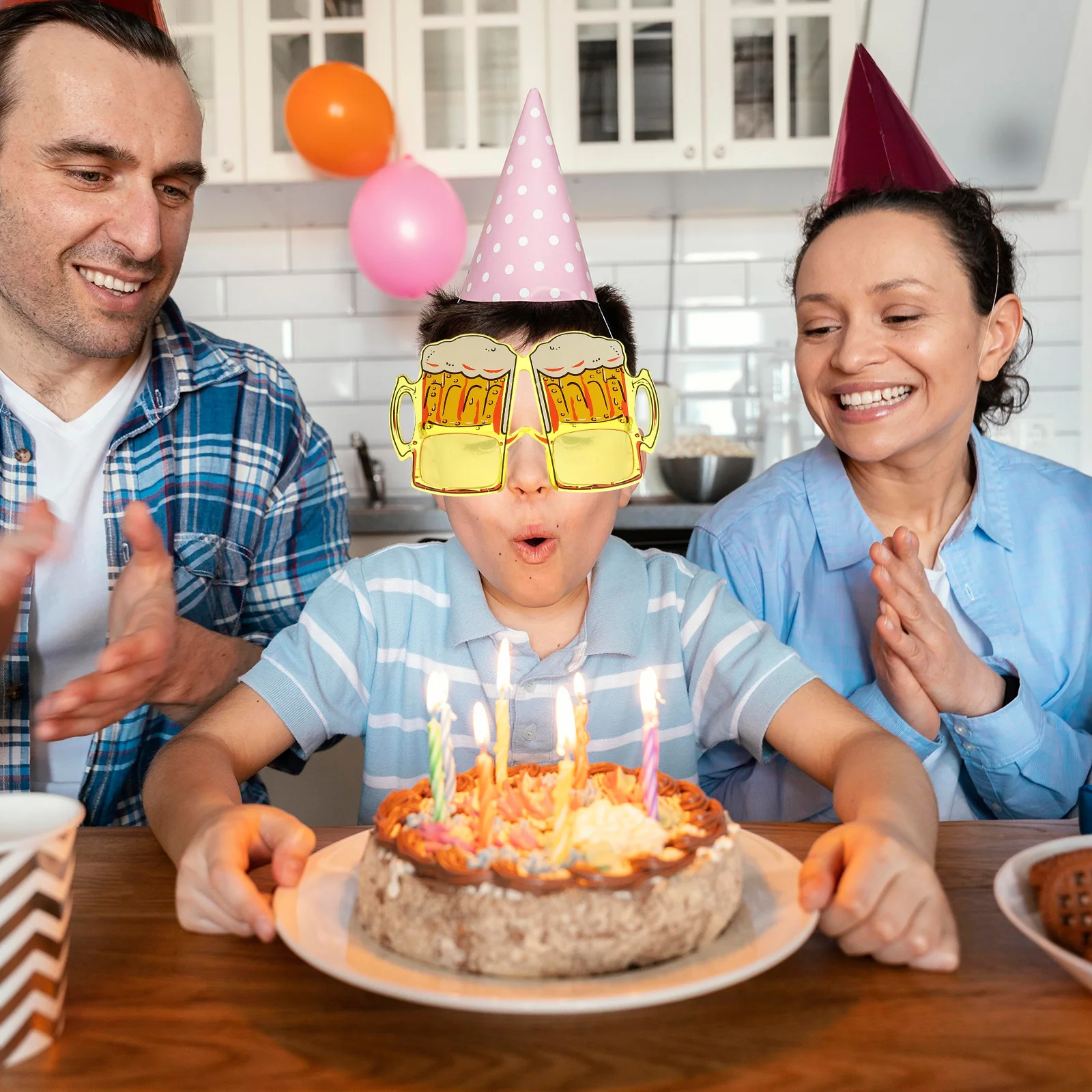 3 bicchieri per tazze da birra, accessori creativi per feste, divertenti oggetti di scena per foto, leggeri e durevoli per bicchieri a forma di tazza