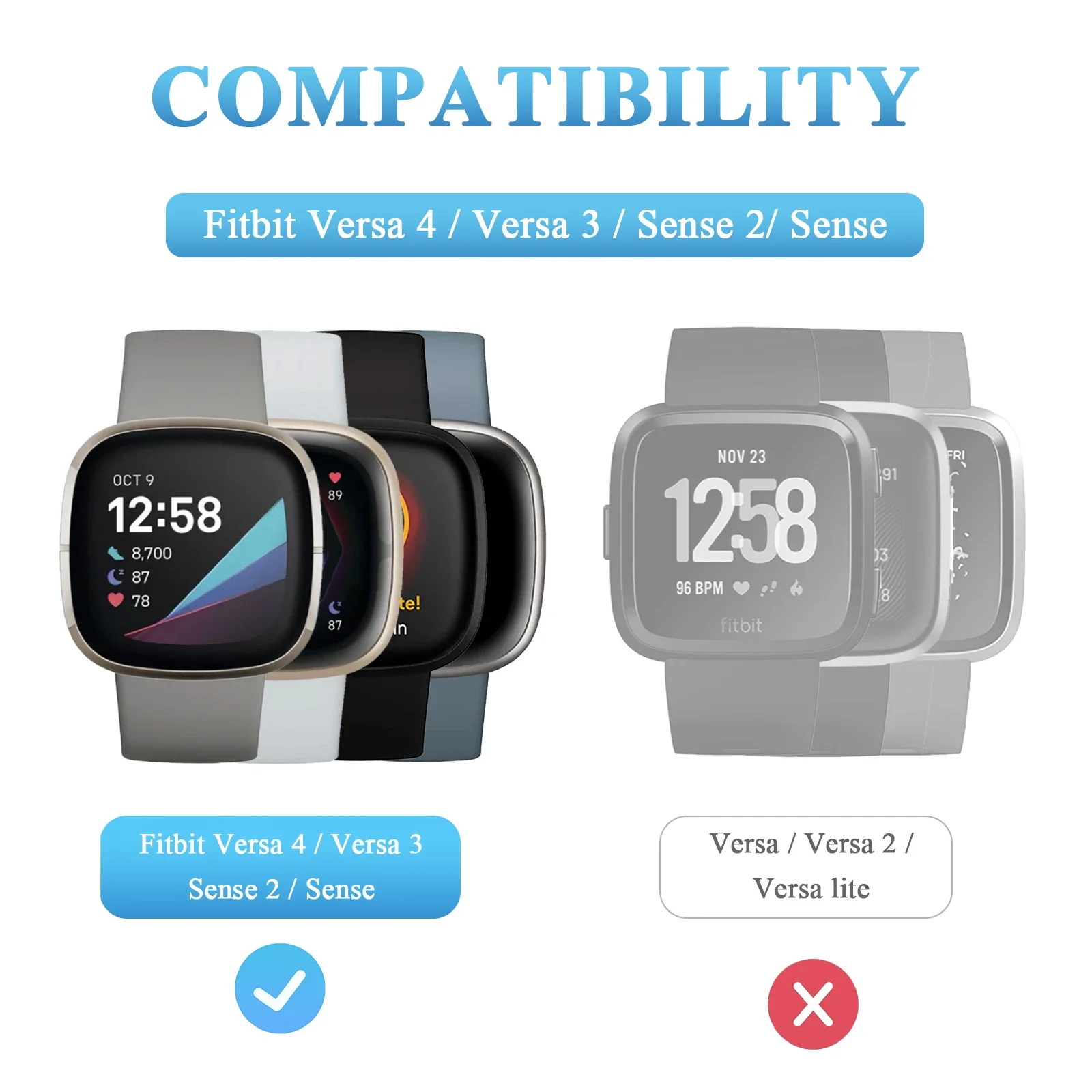 Watch Charger Head for Fitbit Sense/Sense 2/Versa 4/Versa 3 Smartwatch Charging Cable for Google Pixel Watch 2/Watch 3 Charger