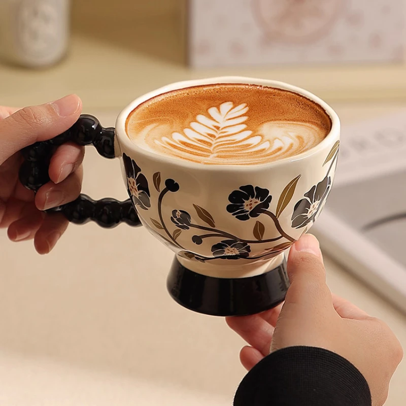 

Керамическая чашка для воды, бытовая кружка, кофейная чашка для сока для завтрака, новая модель кофейной кружки 2025 года