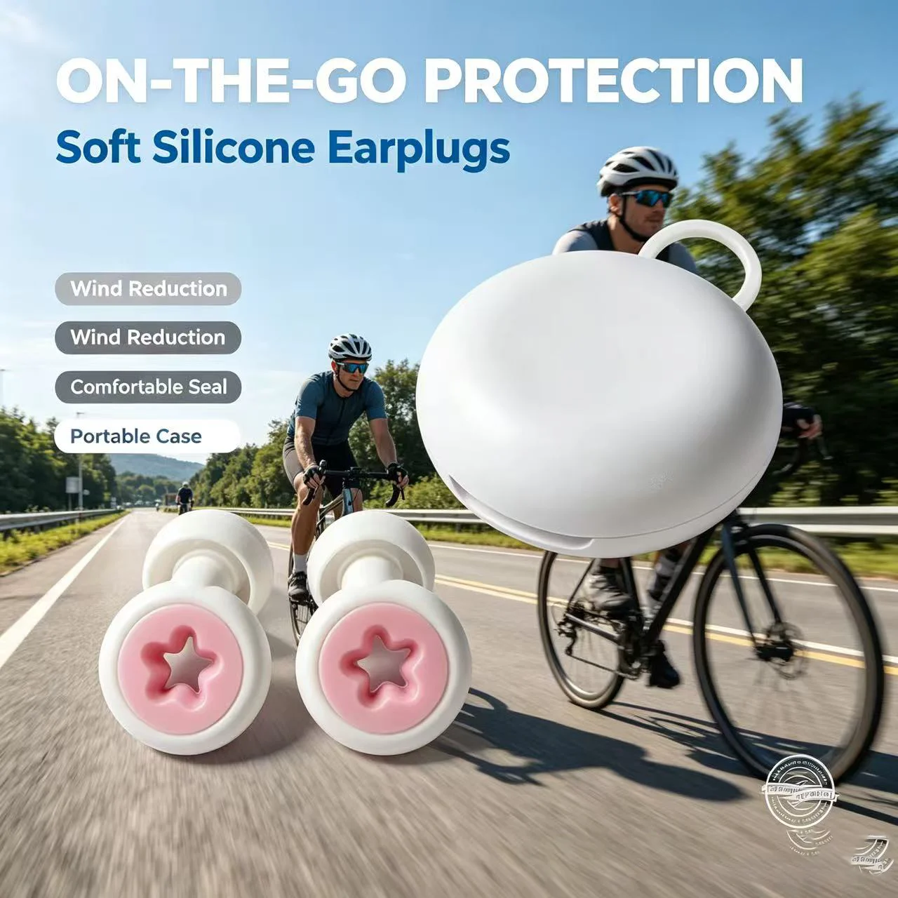 Silicone earplugs: washable and reusable, made of soft silicone material. Suitable for household bathing (waterproof use), as we