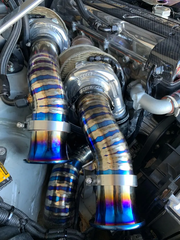 3\'\' 3.5\'\' 4\'\' Brunt Blue Car Cold Air Intake Filter Horn Kit Funnel Air Inlet Velocity Stack Horn Kit