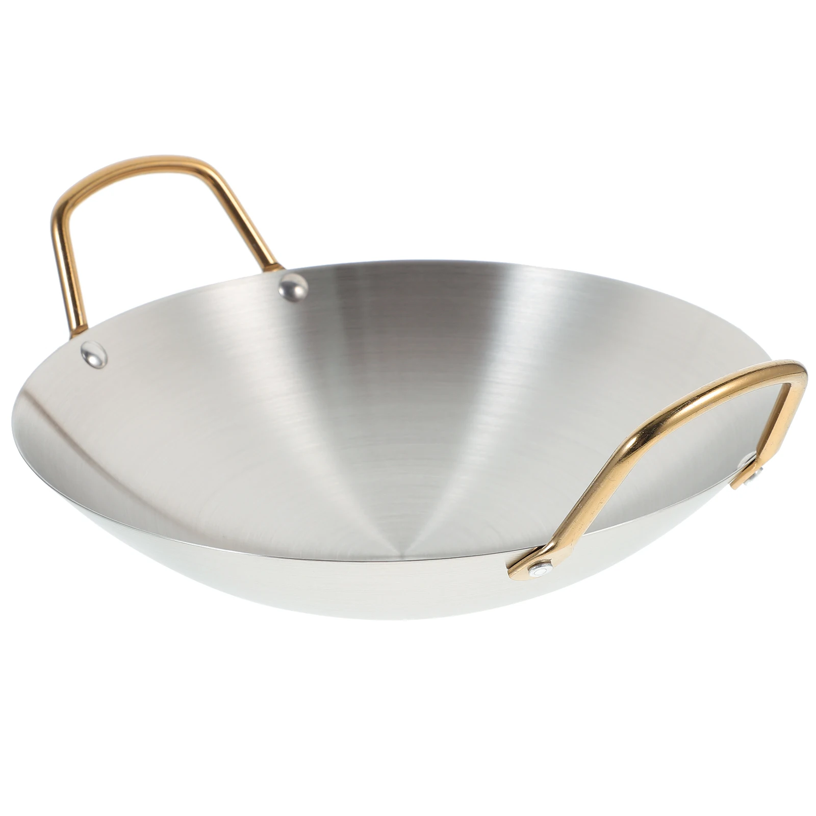 

Stainless Steel Amphora Induction Wok Handled Pot Double Cookware Pan Cooking Work