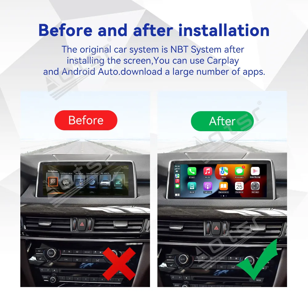 Carplay 8368 XU Decoder Android 13 Car Radio For BMW X5 G05 EVO 2017-2020 Touch Screen Multimedia Player GPS Navigation Video