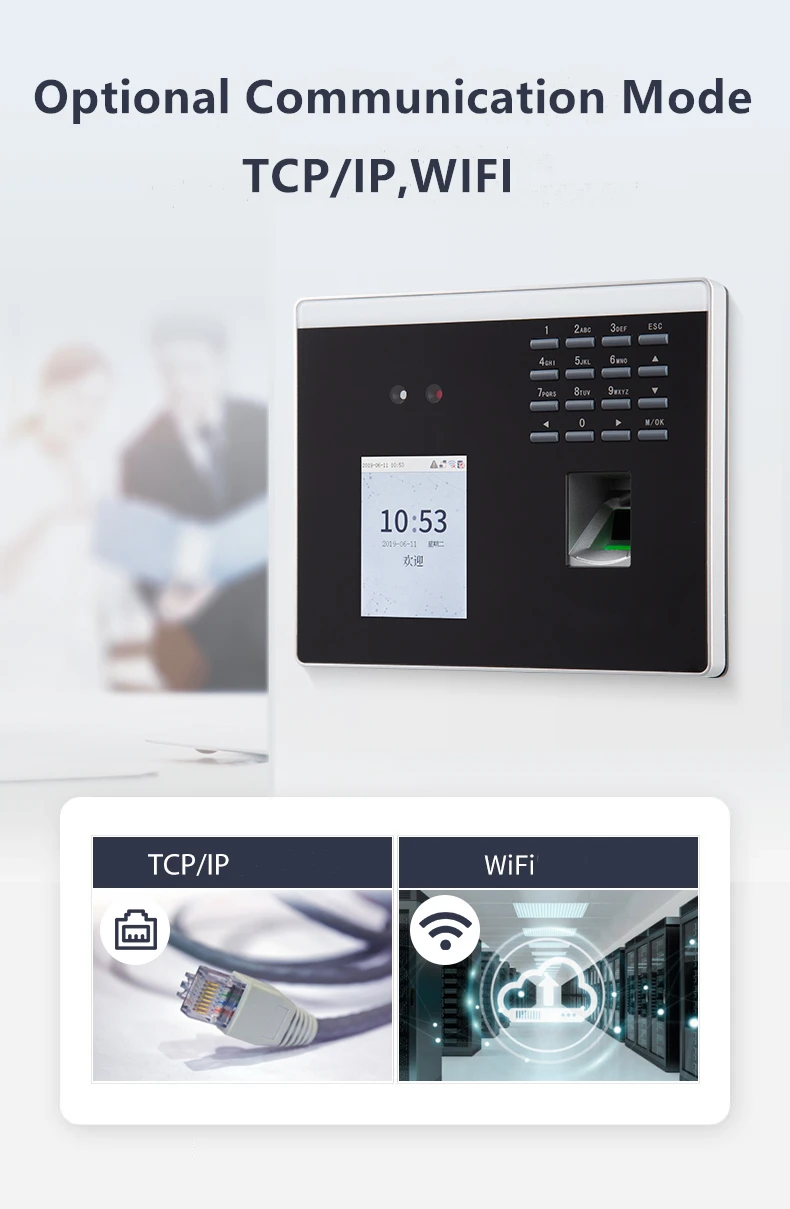 Wireless WIFI Biometric Face Time Attendance Machine Zkt Access Control - Image 5