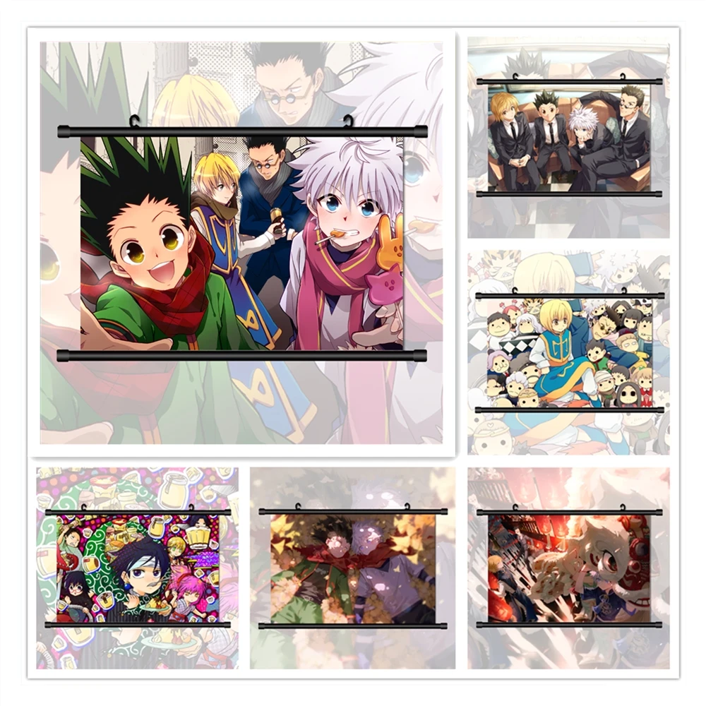 Hunter X Hunter Gon Killia Kurapika Hisoka Anime Manga Wall Art Prints Children Room Decoration Canvas Painting Posters Pictures