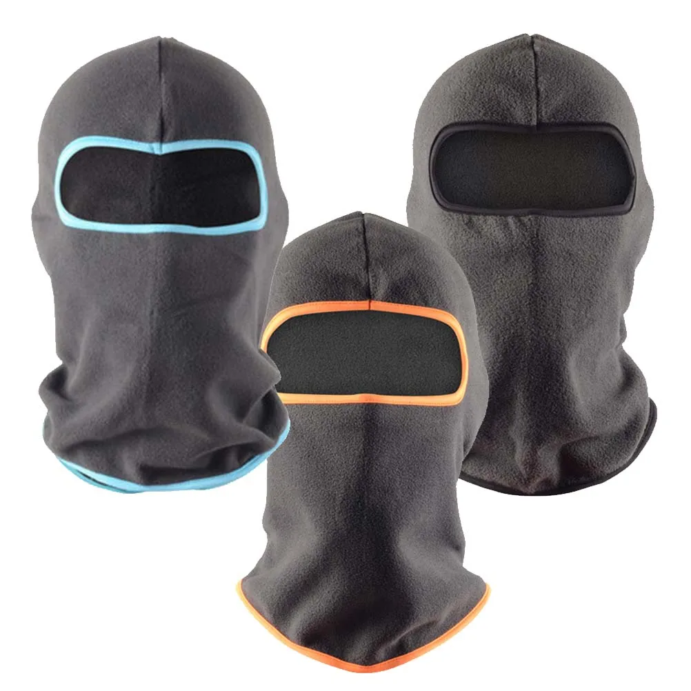 

3PCS Outdoor Cycling Cover Polar Fleece Snowboarding Headgear Wind-proof Riding Game Headgear CS Masked Protective Cover for