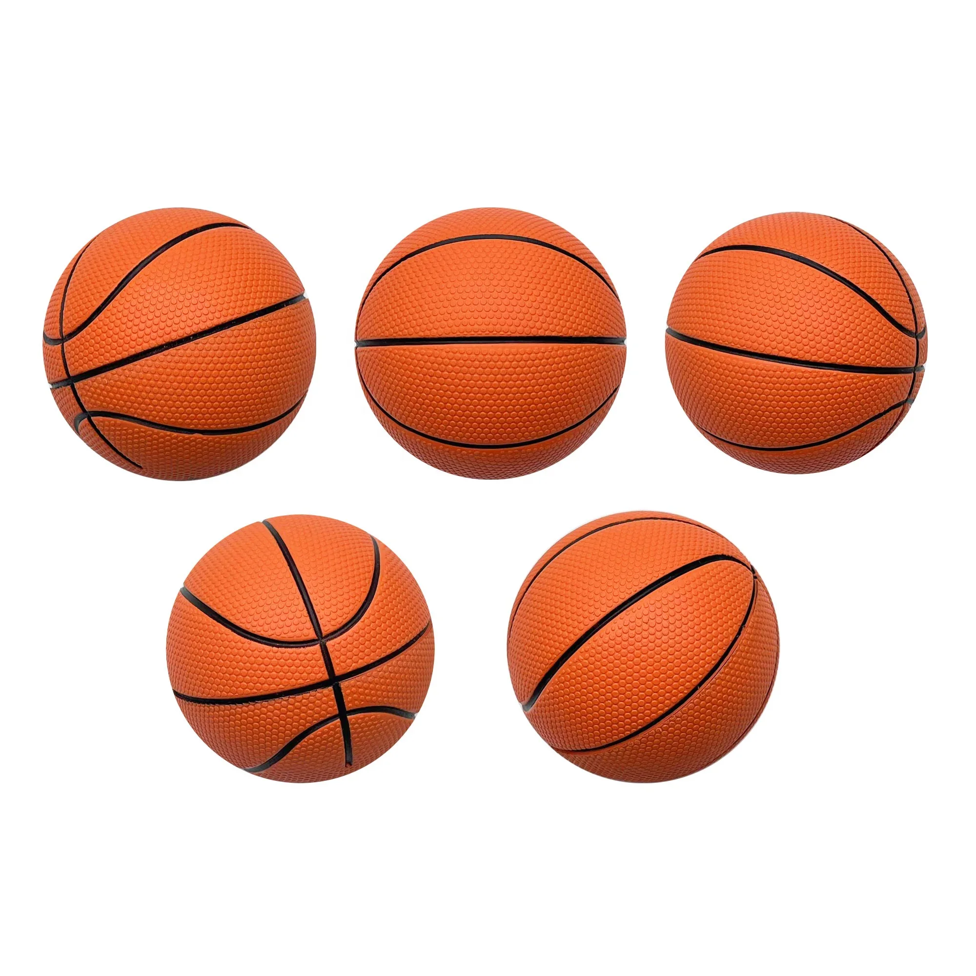 

High Quality Textured Basketball Same Grip As Full Sized Ball 60mm 92mm Factory Direct High Bounce Ball Custom Rubber Basketball