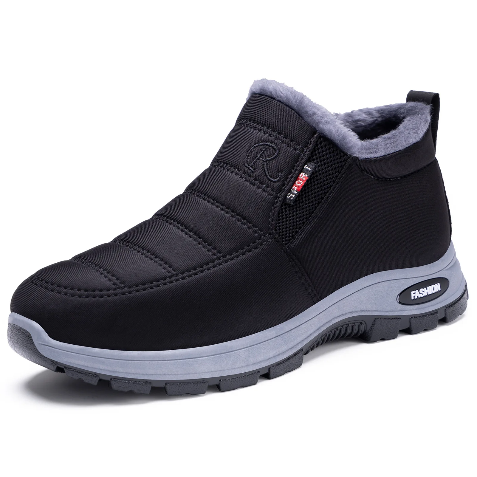 

Непромокаемые зимние ботинки для мужчин, нескользящие теплые плюшевые зимние ботинки, женские ботильоны, парная уличная хлопковая походная обувь на платформе 45