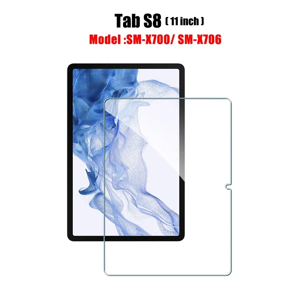 

2 Pieces FOR Samsung Galaxy Tab S8 11inch Protective Film Scratch Proof Tempered HD Scratch resistant Glass Screen Protector