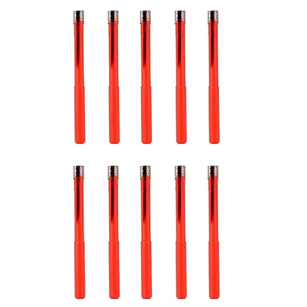 10Pc 8mm Diamond Dry Drill Bits Hole Saw Cutter For Stone Granite Marble Hole Punching Drilling Construction Tool Electric Drill