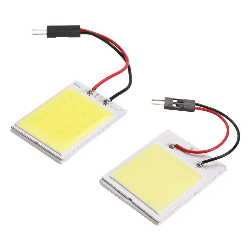 1PC White Dome Trunk Lamp Festoon T10 Car Interior LED COB lampadine di segnalazione lampada da lettura a cupola luci di lettura lampada targa