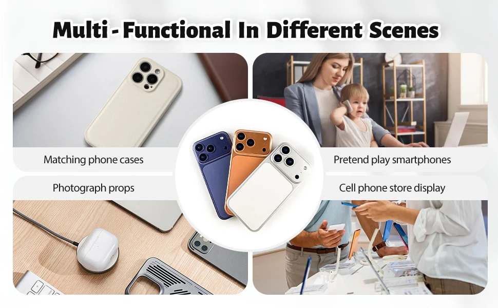 Dummy-Handymodell, sieht aus wie das echte Telefon, kompatibel mit Phone 17 Pro Orange, für Handy-Shop-Display, Farbbildschirm – Detail 2