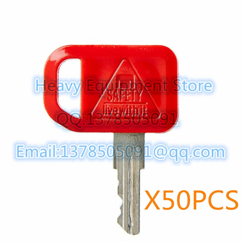 50PCS JDR Excavator Ignition Key For John Deere Heavy Construction Equipment Ignition Keys AT195302, AT145929,AR51481