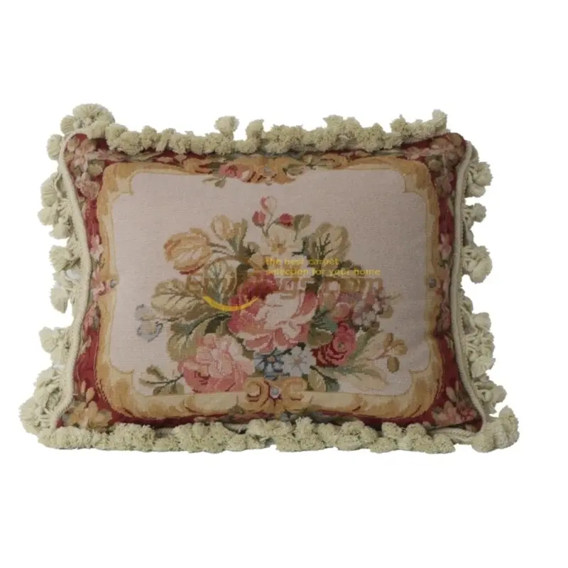 

High density floss hold pillow pillow needlepoint national woven Victoria style baroque soft outfit