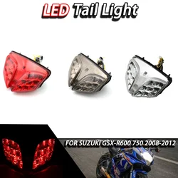 Luz trasera LED para motocicleta, lámpara de señal de giro compatible con Suzuki GSX-R600, GSXR600, GSXR750, 2008, k8, k9, años 2012 a 2011